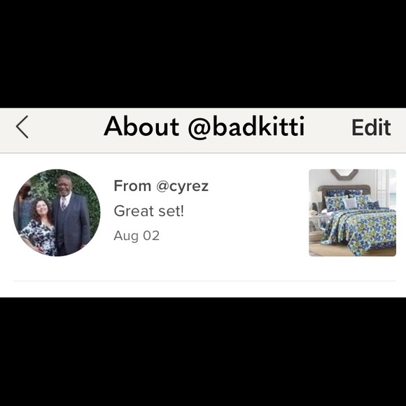 King Size  5pc Quilt Set Cataline 100% cotton - Picture 6 of 9